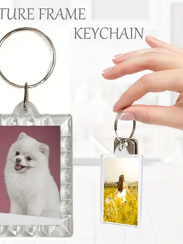 Oblong Acrylic Transparent NFC Keychain