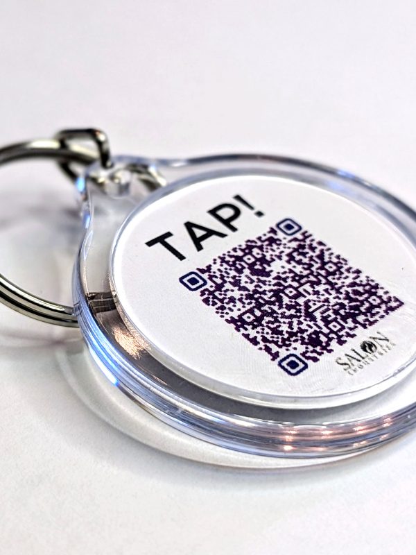 Round NFC Appointment Keychain